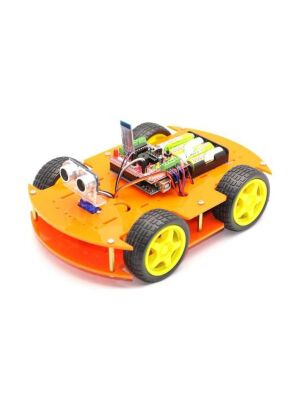 Jsumo Robomod 4WD Arduino Bluetooth Kontrollü Turuncu (Demonte)