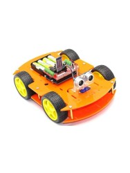 Jsumo Robomod 4WD Arduino Bluetooth Kontrollü Turuncu (Demonte) - Thumbnail