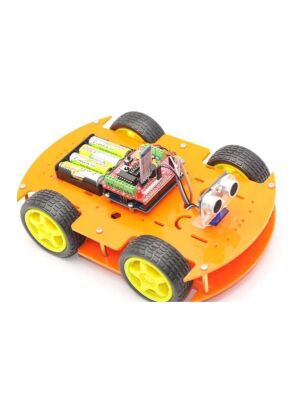 Jsumo Robomod 4WD Arduino Bluetooth Kontrollü Turuncu Robot Kiti