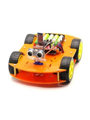 Jsumo Robomod 4WD Arduino Bluetooth Kontrollü Turuncu Robot Kiti