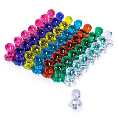 Kağıt Tutucu Renkli Pano Magneti - M boy (5 Adet)