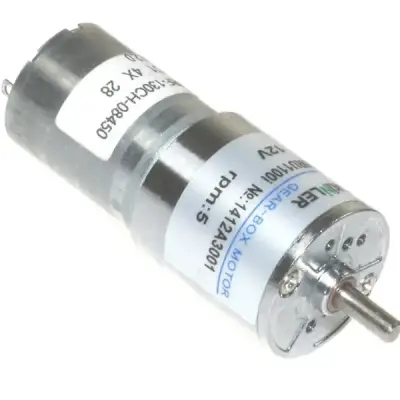 KGA20 12V 5rpm 20mm Redüktörlü DC Motor