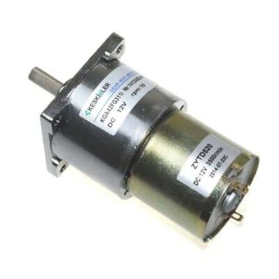 KGA42 12V 11Rpm 42mm Redüktörlü Kare Flanşlı Kısa 520 DC Motor