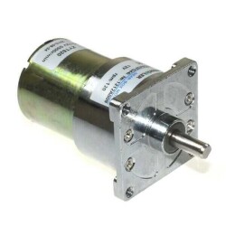 Keskinler - KGA42 12V 125Rpm 42mm Redüktörlü Kare Flanşlı Kısa 520 DC Motor