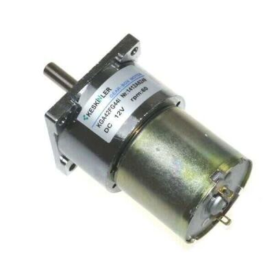 KGA42 12V 60Rpm 42mm Redüktörlü Kare Flanşlı Kısa 520 DC Motor