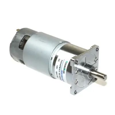 KGA42 12V 60Rpm 42mm Redüktörlü Kare Flanşlı Uzun 775 DC Motor