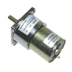 KGA42 12V 90Rpm 42mm Redüktörlü Kare Flanşlı Kısa 520 DC Motor - Thumbnail