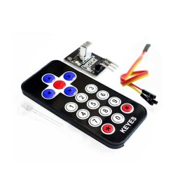 Çin - Kızılötesi Alıcı Verici Kumanda Seti (KEYES) Çin - Kızılötesi Alıcı Verici Kumanda Seti (KEYES)