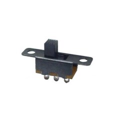 Çin - Kulaklı Sürgülü Slide Switch - 180 Derece, 3p, On-Off Çin - Kulaklı Sürgülü Slide Switch - 180 Derece, 3p, On-Off