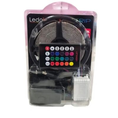 LEDOLET Rgb Kumandalı Trafolu Şerit Led 5m