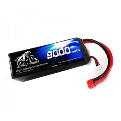 Leopard Power 4S 14.8V Lipo (Li-Po) Lityum Polimer Batarya - 9000mAh, 25C