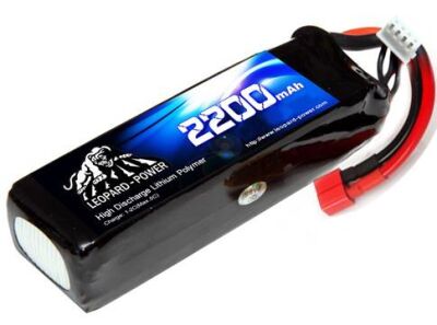 Leopard Power 2S 7.4V Lipo (Li-Po) Lityum Polimer Batarya - 2200mAh, 30C, T Plug