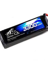 Leopard Power - Leopard Power 2S 7.4V Lipo (Li-Po) Lityum Polimer Batarya - 3300mAh, 30C, T Plug