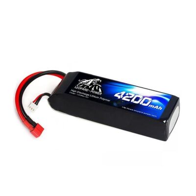 Leopard Power 4S 14.8V Lipo (Li-Po) Lityum Polimer Batarya - 4200mAh, 40C, T Plug