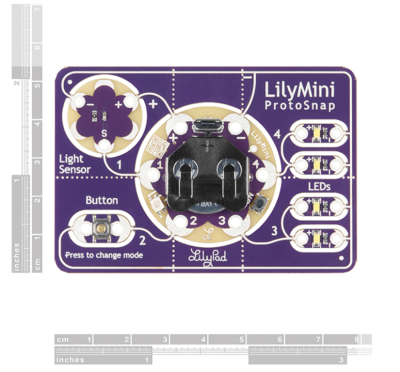 LilyPad LilyMini ProtoSnap - e-tekstil Ürünü