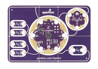 LilyPad LilyMini ProtoSnap - e-tekstil Ürünü