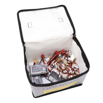 Lipo Pil Yanmaz Koruma ve Saklama Çantası - 21.5x14.5x16.5 cm