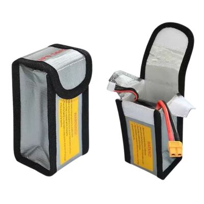 Lipo Pil Yanmaz Koruma ve Saklama Çantası - 6.4x5x12.5 cm