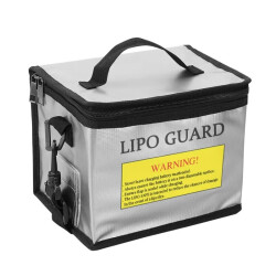 Çin - Lipo Pil Yanmaz Koruma ve Saklama Çantası (Kemerli) - 21.5x14.5x16.5 cm