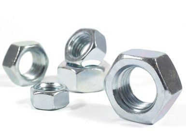 M10 Altıköşe Somun 6.8 Kalite - Demir, Beyaz, 1 Adet