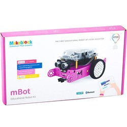 MakeBlock mBot Bluetooth V1.1 Robotik Kodlama Kiti ( Pembe Renkli ) - Thumbnail