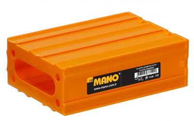 Mano K-10 Plastik Çekmeceli Kutu, Sarı, 85mm x 120mm x 40mm - 5 Adet
