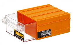 Mano K-30 Plastik Çekmeceli Kutu - Sarı, 110 x 120 x 62mm - 40 Adet (1 Koli) - Thumbnail