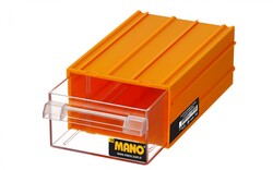 Mano K-35 Plastik Çekmeceli Kutu, Sarı 110 mm x 170 mm x 65 mm - 5 adet - Thumbnail