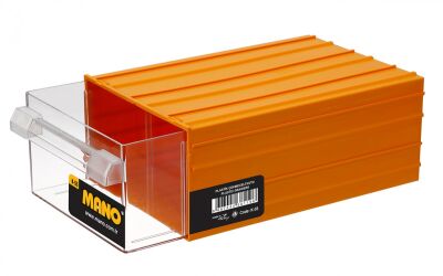 Mano K-55 Plastik Çekmeceli Kutu - Sarı, 212 x 302 x 126mm - 12 Adet (1 Koli)