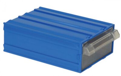 Mano MK-20 Plastik Çekmeceli Kutu - Mavi, 100 x 140 x 52mm - 40 Adet (1 Koli)