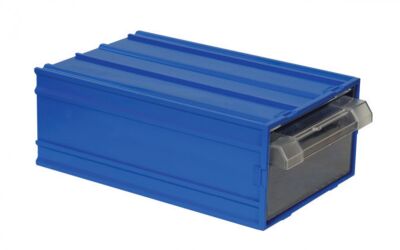 Mano MK-40 Plastik Çekmeceli Kutu - Mavi, 124 x 196 x 80mm - 32 Adet (1 Koli)