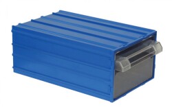 Mano - Mano MK-45 Plastik Çekmeceli Kutu - Mavi, 175 x 230 x 110mm - 24 Adet (1 Koli)