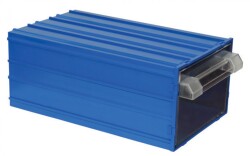 Mano - Mano MK-50 Plastik Çekmeceli Kutu - Mavi, 140 x 230 x 98mm