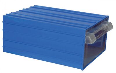 Mano MK-60 Plastik Çekmeceli Kutu - Mavi, 260 x 340 x 150mm - 6 Adet (1 Koli)