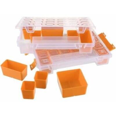 Mano T-ORG-11 Twin Organizer (Malzeme Kutusu) - Sarı, 12 Adet (1 Koli)