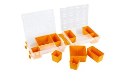 Mano T-ORG-7 Twin Organizer (Malzeme Kutusu) - Sarı, 24 Adet (1 Koli) - Thumbnail