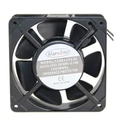 Marxlow - Marxlow 220VAC 2 Kablolu Fan, 120x120x38mm, 0.14A