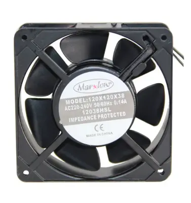 Marxlow 220VAC 2 Kablolu Fan, 120x120x38mm, 0.14A