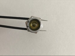 Metal Sinyal Lambası (Sarı Renk İndikatör Lamba), 8mm, 220V - Thumbnail