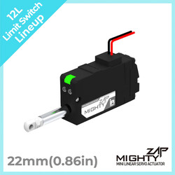 Mighty Zap Limit Switch Lineer Aktüatör, 12V Elektrikli Piston - 12L-35S-22 - Thumbnail