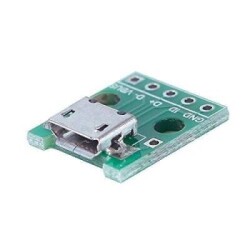 Çin - Mikro USB - DIP 2.54mm Dönüştürücü (Breadboard Adaptörü) Çin - Mikro USB - DIP 2.54mm Dönüştürücü (Breadboard Adaptörü)