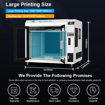 Mingda MD-1000 PRO Endüstriyel 3D Printer : 1 m3 Hacimli Prototipler için