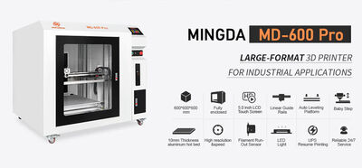 Mingda MD-600 PRO 3D Printer: Oto Yedek Parça ve Endüstriyel Seri Üretimde