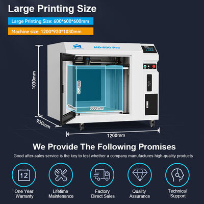 Mingda MD-600 PRO 3D Printer: Oto Yedek Parça ve Endüstriyel Seri Üretimde