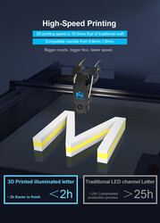 Mingda MD-A128 LEDli Kutu Harf Tabela için 3D Printer (LED Channel Letter) - Thumbnail