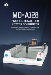 Mingda MD-A128 LEDli Kutu Harf Tabela için 3D Printer (LED Channel Letter) - Thumbnail
