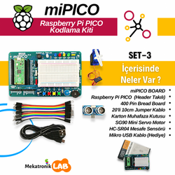 miPICO Raspberry Pi Pico Kodlama Kiti - Thumbnail