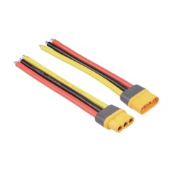 - MR60 3 Pin Dişi Erkek Lipo Pil Şarj Kablosu Seti - 20cm, 12AWG  - MR60 3 Pin Dişi Erkek Lipo Pil Şarj Kablosu Seti - 20cm, 12AWG