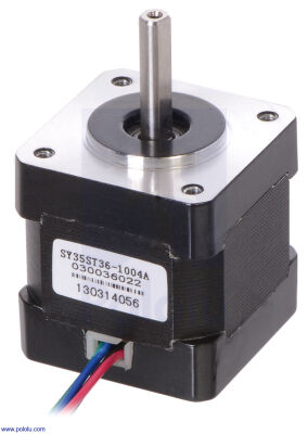 NEMA 14 Bipolar Step Motor: 200 Adım, 35 × 36mm, 2.7V, 1A/Faz, PL-1209