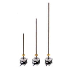 NEMA 17 Bipolar 2.8V Step Motor - 200 Adım, 42×38mm, 28cm Vidalı Mil ( SY42STH38-1684A) - Thumbnail